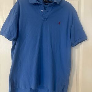 Polo Ralph Lauren Classic Fit Men’s Polo Shirt —Size L—Light Blue 100% Cotton